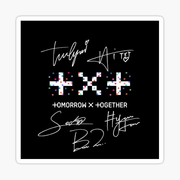 Txt Official Logo Stickers for Sale | Redbubble