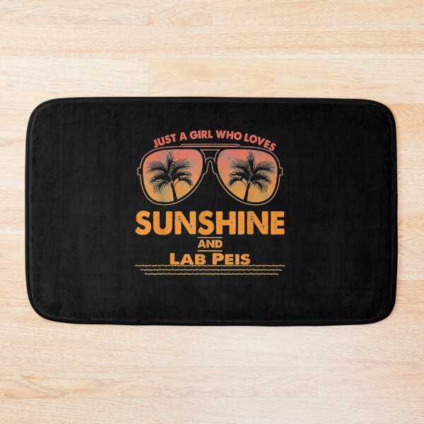 Item preview, Just A Girl Who Loves Sunshine And Lab Peis Sunglasses Gift designed and sold by venitamara.