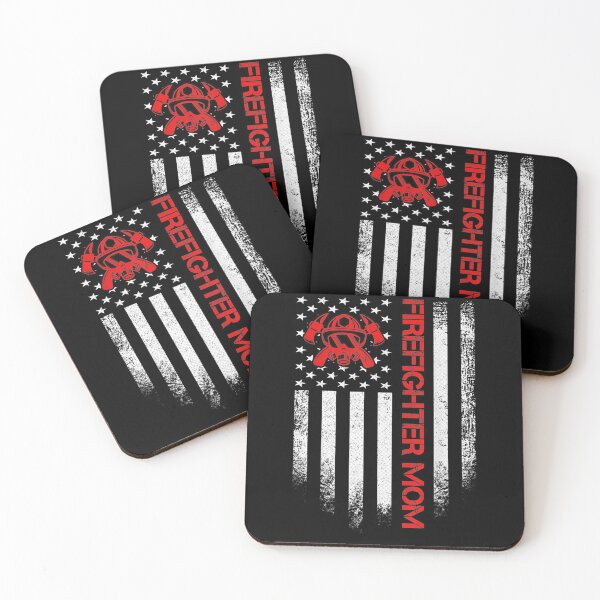 Item preview, Vintage Usa American Flag Firefighter Mom Silhouette Funny Gift  designed and sold by venitamara.