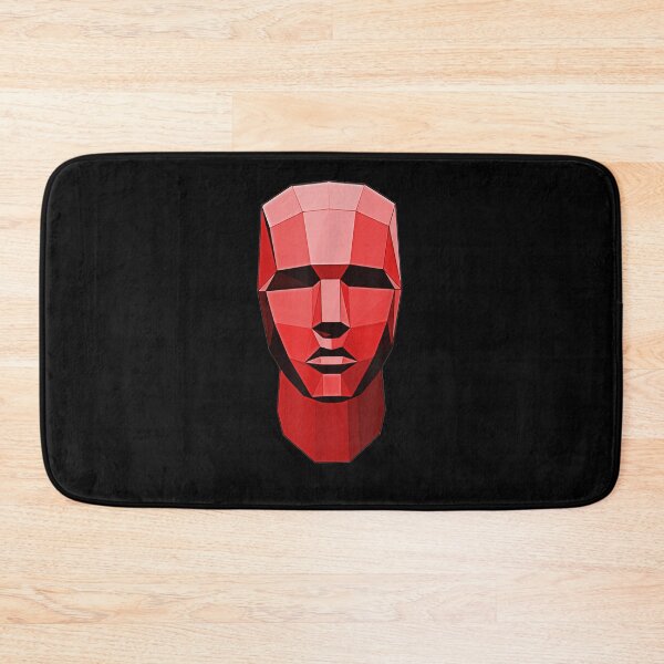 Item preview, Abstract Red Robot Head Vectorized Polygon Man Portrait Gift  designed and sold by venitamara.