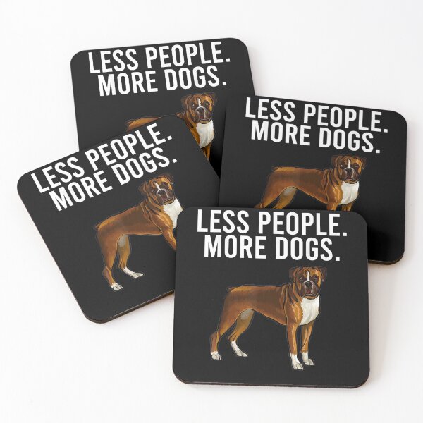 Item preview, Less People More Dogs Boxer Funny Introvert Gift  designed and sold by venitamara.