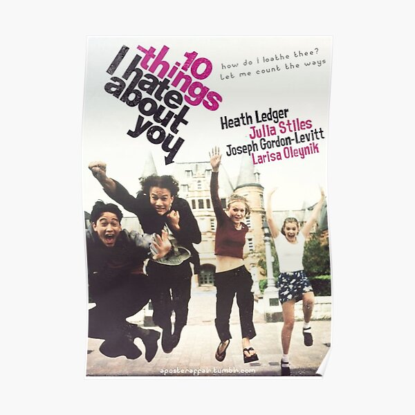 10 Things I Hate About You happy Poster