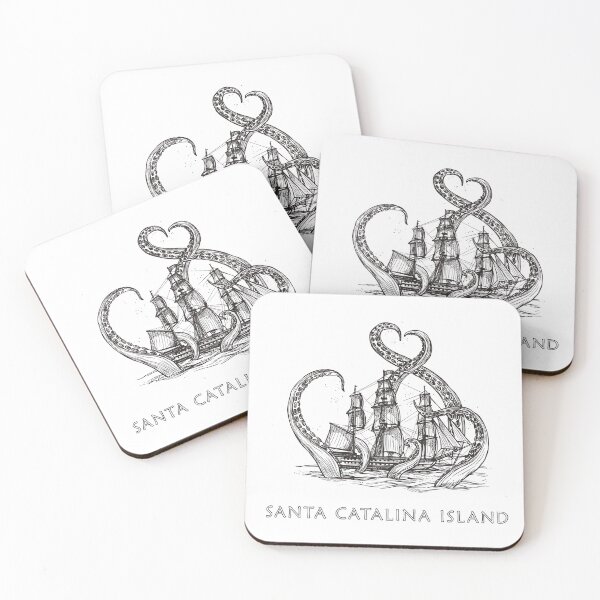 Item preview, Santa Catalina Island Kraken  designed and sold by artdesignforyou.