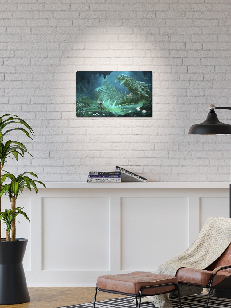 Thumbnail 1 of 4, Metal Print, Exploring the Lost River designed and sold by UnknownWorlds.