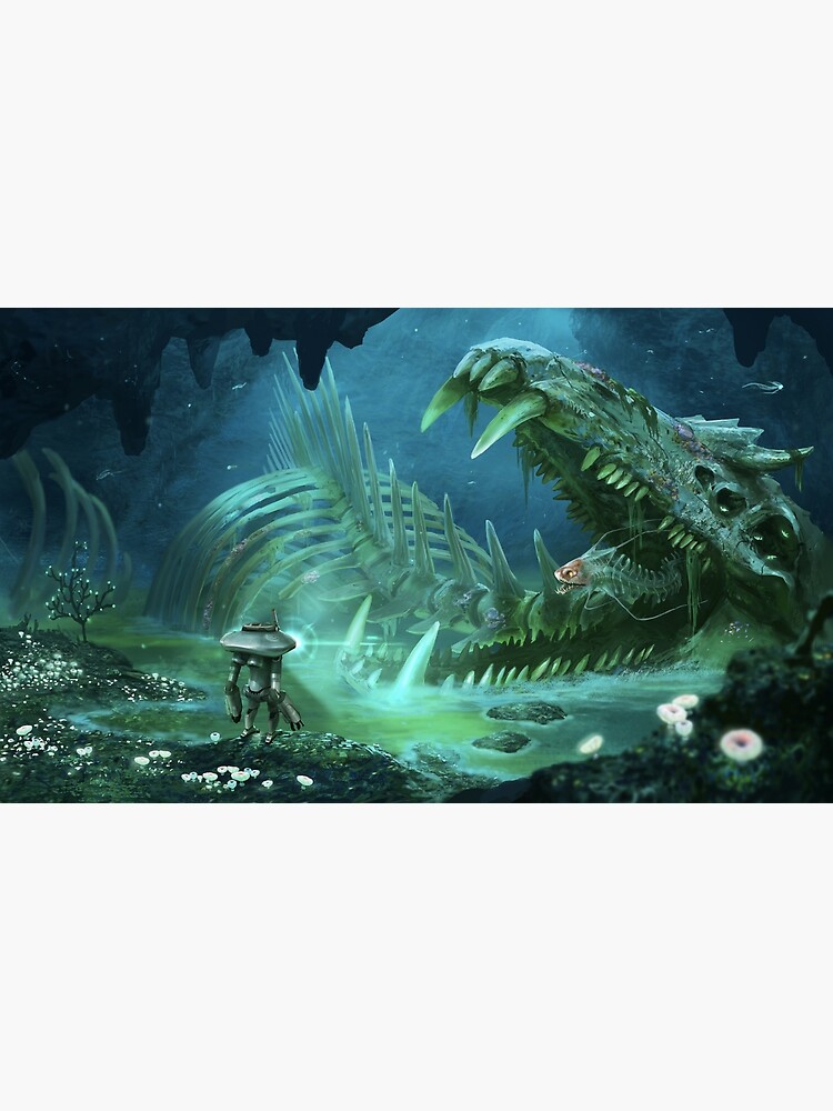Thumbnail 4 of 4, Metal Print, Exploring the Lost River designed and sold by UnknownWorlds.