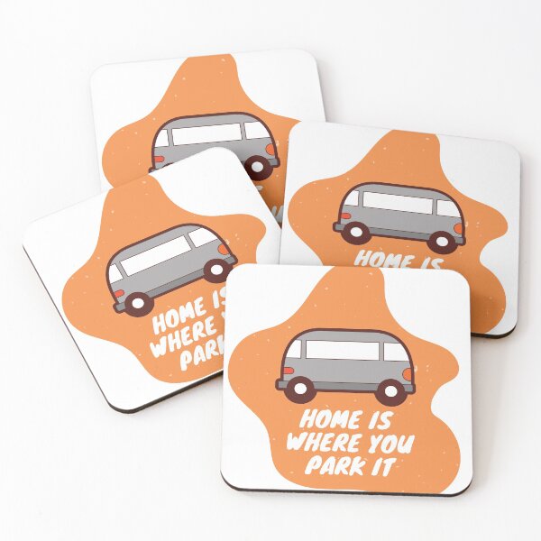 Item preview, Van Life Home is Where you park it retro cartoon cute designed and sold by cherryblue.