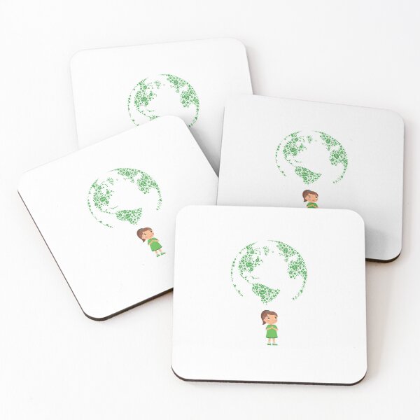 Item preview, Cute girl caring for the earth designed and sold by soudaniet.