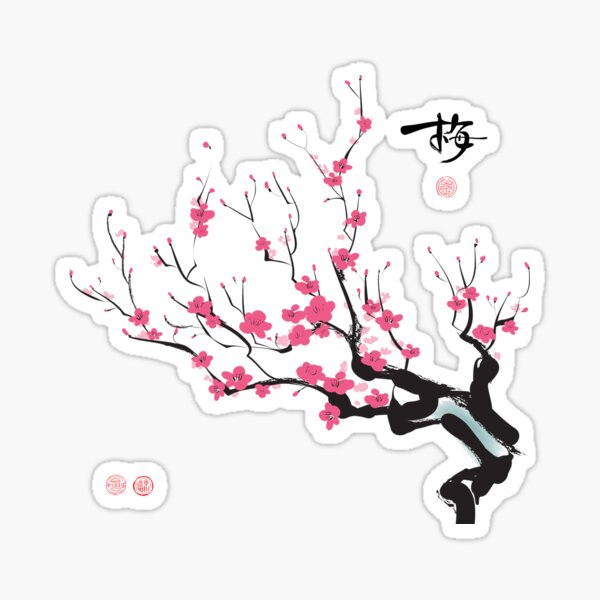 Plum blossom Sticker