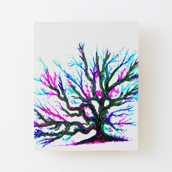 Underwater Coral Wood Mounted Print