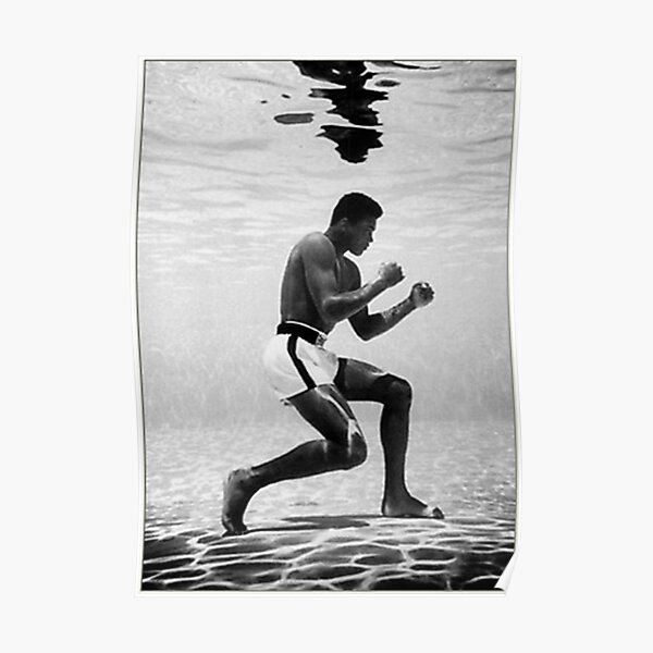 Muhammad Ali sous l'eau Poster