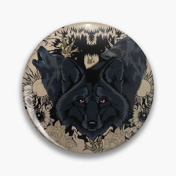 Item preview, Awesome dark wolves with birds designed and sold by nicky2342.