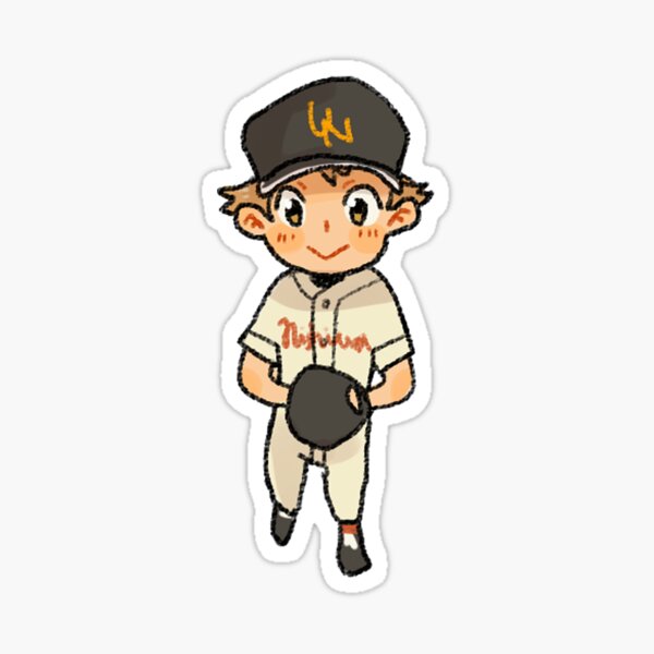 Cute chibi baseball pitcher' Sticker