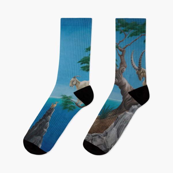 Item preview, Goats in trees designed and sold by Mealie Art.