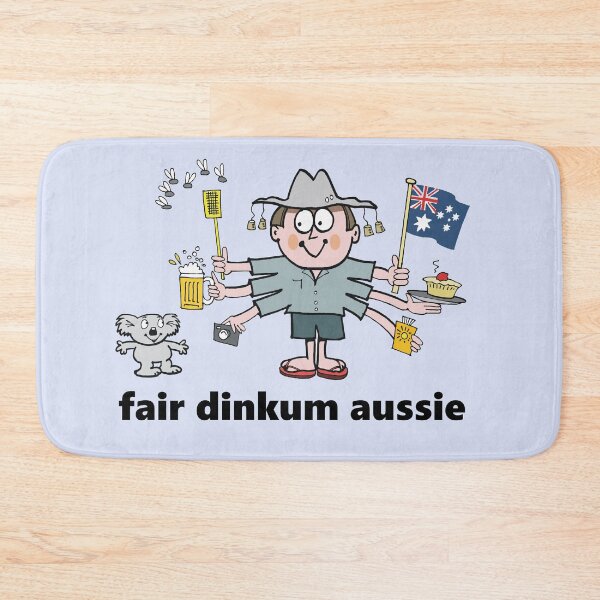 Item preview, Funny cartoon of fair dinkum Aussie with adorable koala designed and sold by Al Benge - NZ & Australian Art.