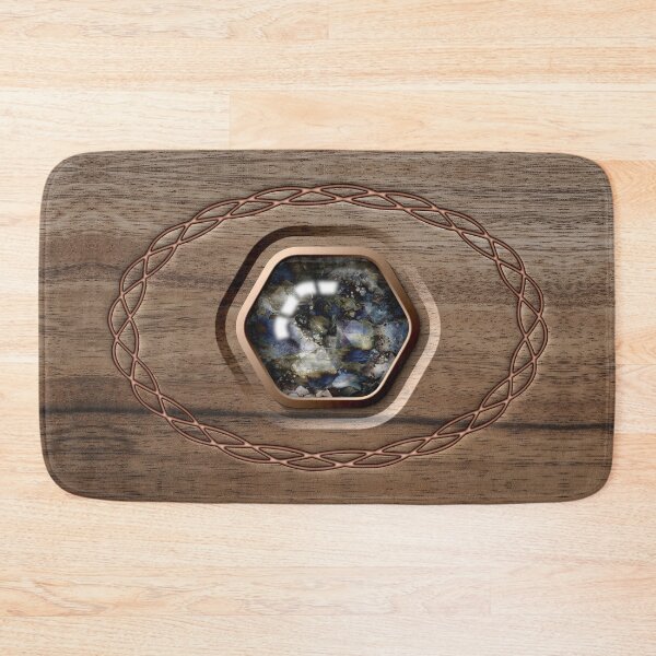 Item preview, Semiprecious 9: polished stone in wood designed and sold by Fluid Visions.
