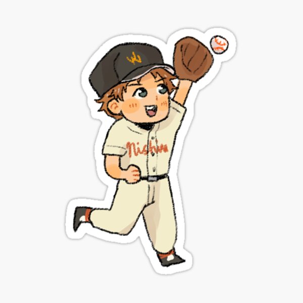 Cute chibi baseball pitcher' Sticker