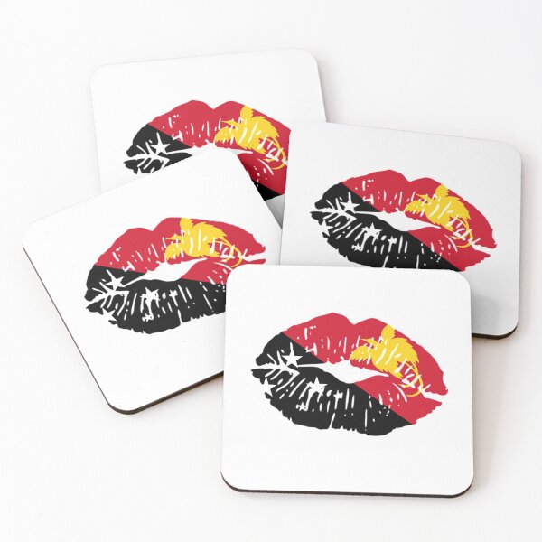 Item preview, Lips with Papua New Guinea Flag designed and sold by PNG-pikinini.