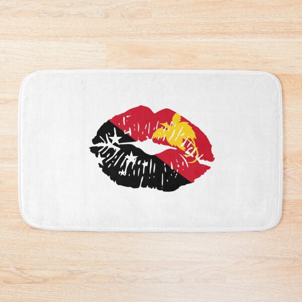 Item preview, Lips with Papua New Guinea Flag designed and sold by PNG-pikinini.