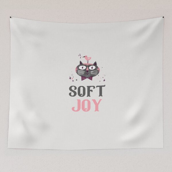 Item preview, Cute Cat And Bird Soft Joy designed and sold by TharuDilini.