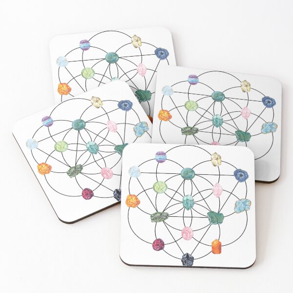 Item preview, Crystal grid with flower of life  designed and sold by TheMurphyGirl.