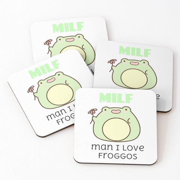 Item preview, MILF man i love froggos cute cartoon frog for frog lovers  designed and sold by mikrocosmox.