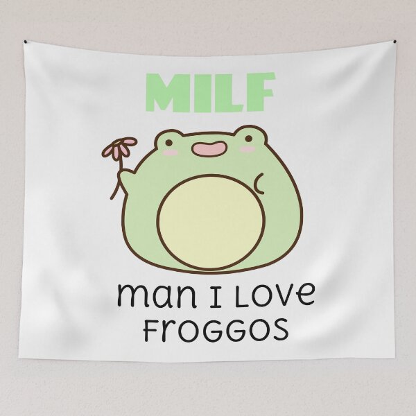 Item preview, MILF man i love froggos cute cartoon frog for frog lovers  designed and sold by mikrocosmox.