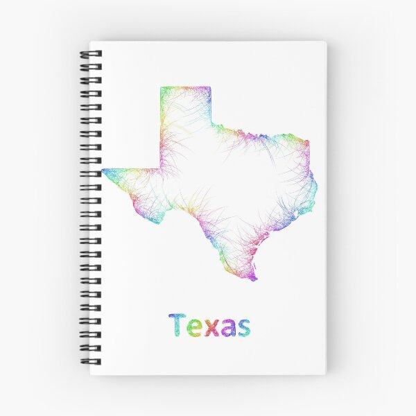 Item preview, Rainbow Texas map designed and sold by davidzydd.
