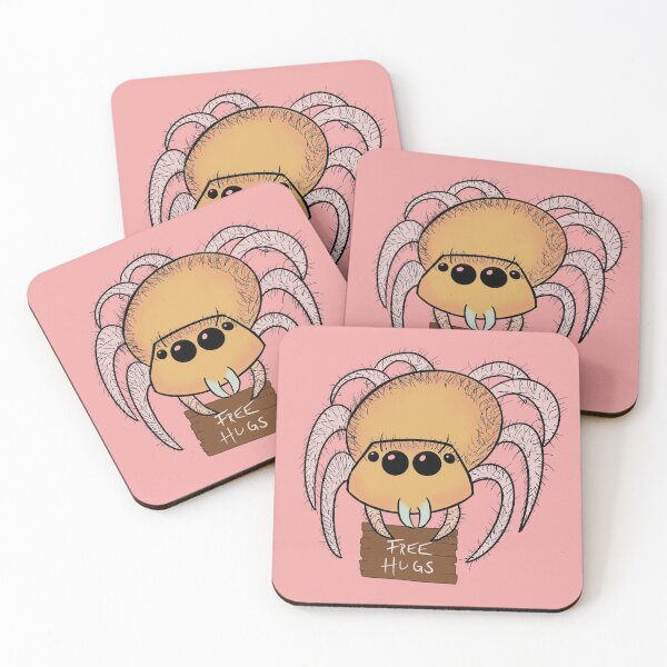 Artikelvorschau, Jumping Spider Cartoon Kostenlose Umarmungen entworfen und verkauft von TheCraftMystic.