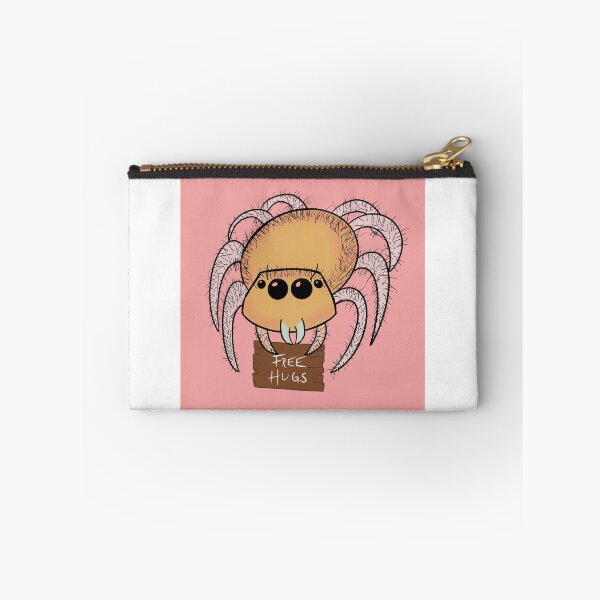 Item preview, Jumping Spider Cartoon Free Hugs designed and sold by TheCraftMystic.