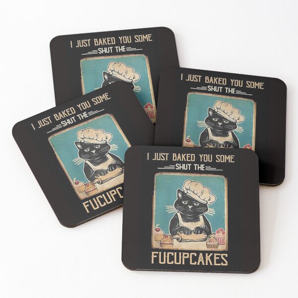 Item preview, Vintage Black Cat I just Baked You Some Shut The Fucupcakes designed and sold by vanessaweaver.