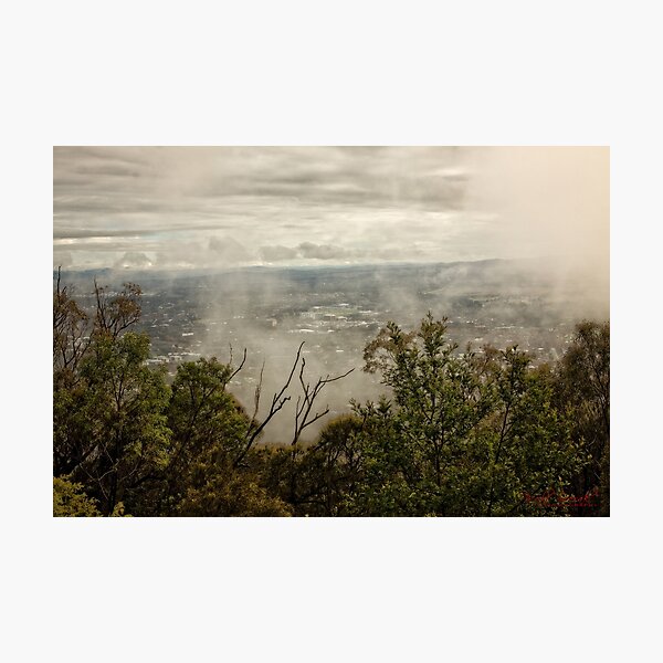 Item preview, Foggy Morning at Mount Ainslie (2) designed and sold by Wolf Sverak Photography.