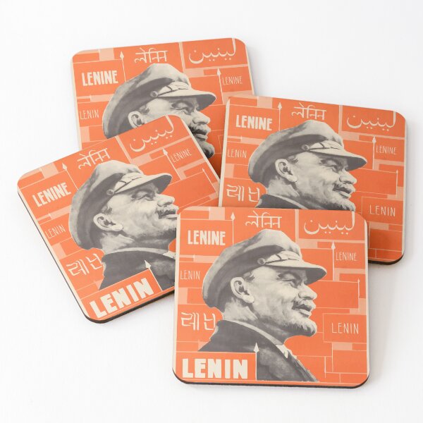 Item preview, Vladimir Lenin vintage propaganda poster designed and sold by monsterplanet.
