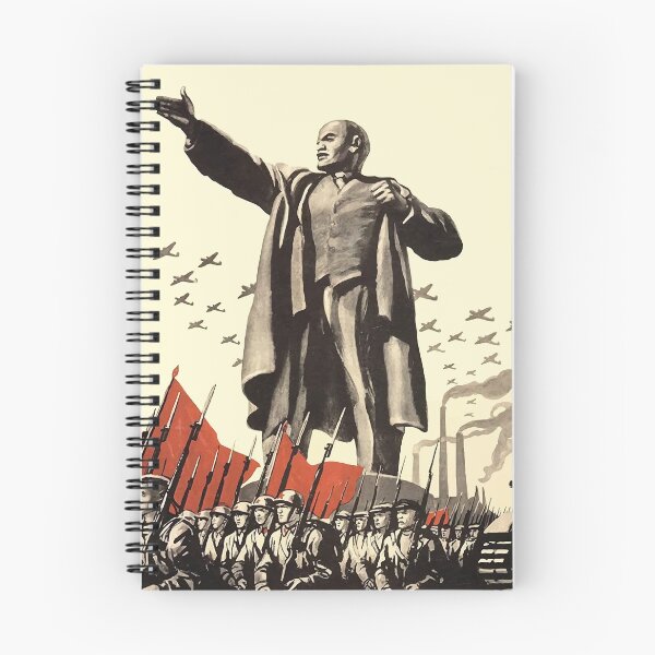 Item preview, Vladimir Lenin vintage propaganda poster designed and sold by monsterplanet.
