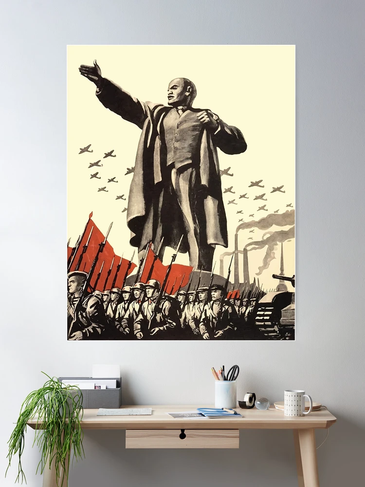 Affiche De Propagande URSS Lénine - Poster 50x70cm - Vintage HQ - Neuf