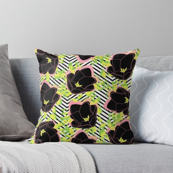 wild flower Throw Pillow