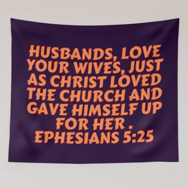 Item preview, Bible Verse Ephesians 5:25 designed and sold by Prayingwarrior.