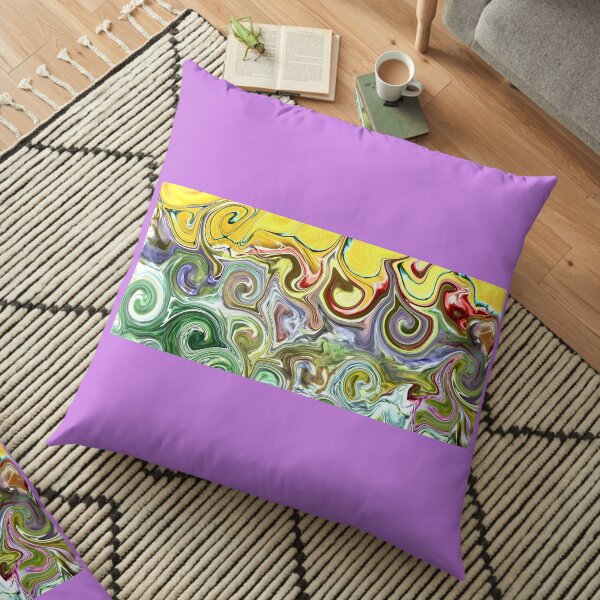 Silky swirls Floor Pillow