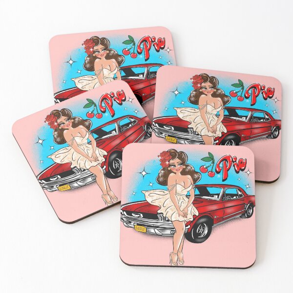 Item preview, CherryPie Pink with Car designed and sold by Cherry Mendoza.