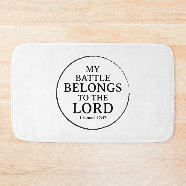 Item preview, My Battle Belongs To The Lord-  Short Christian Quotes designed and sold by DigitalNobleman.