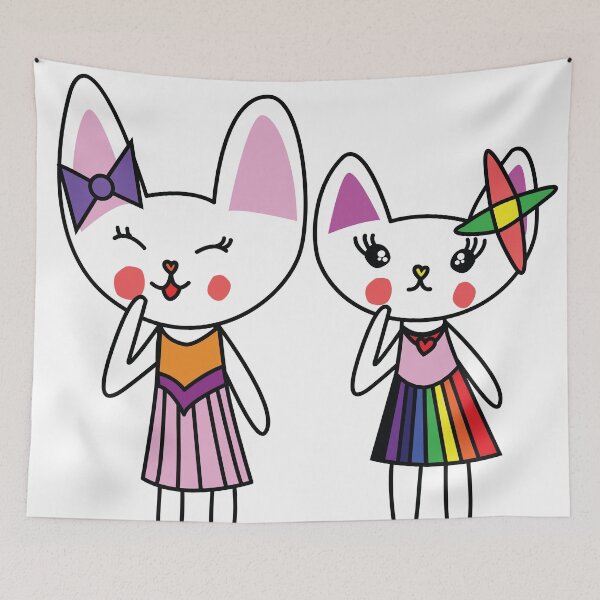 Item preview, Baby rabbit and baby cat design.  designed and sold by dadamda.
