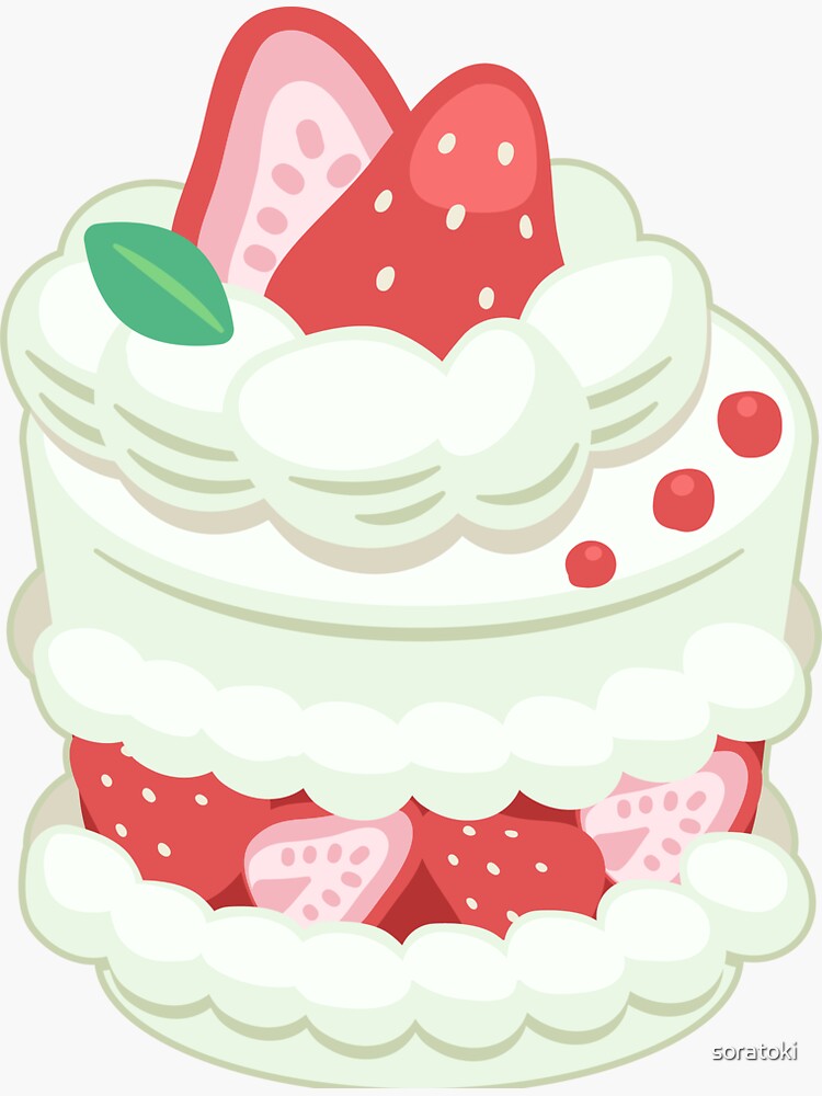 Illustration of a strawberry shortcake - Stock Illustration [1710206] -  PIXTA