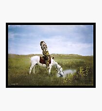 "An Oasis in the Badlands", Red Hawk, ca. 1905 Fotodruck