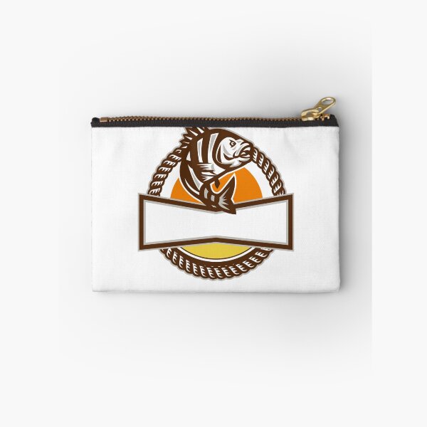Item preview, Sheepshead Fish Rope Circle Retro designed and sold by patrimonio.