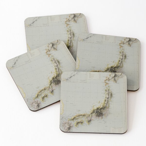 Item preview, Japan Relief Map (1883) - 3D Render designed and sold by Henrik Gulliksen Schüller.