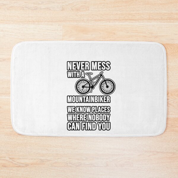 Item preview, Never mess with a mountain biker! designed and sold by TopsellerShirts.