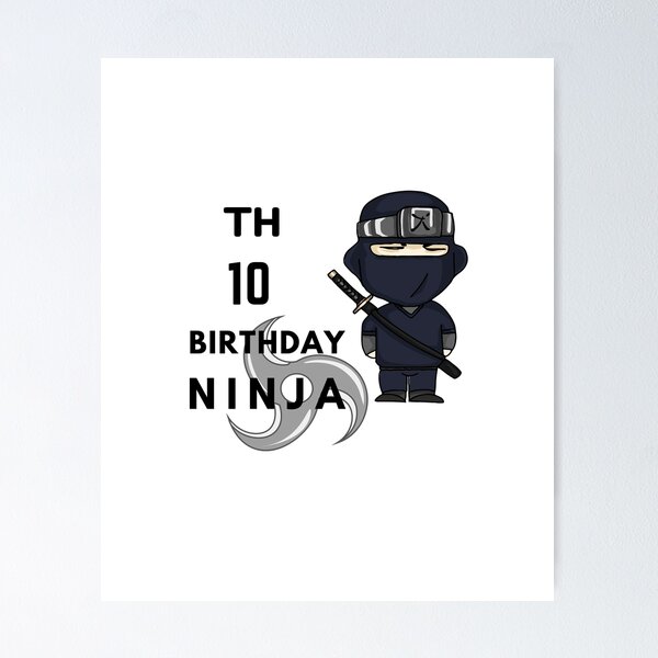 Item preview, Tenth Number-Tenth birthday ninja designed and sold by sekson.