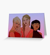 Night Court Girls Greeting Card