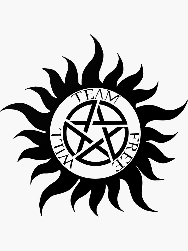 Supernatural Symbols Sticker for Sale by tardisimpala221