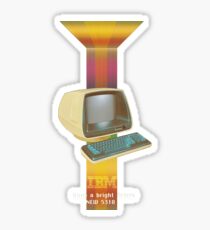 ibm old vintage advertise Sticker