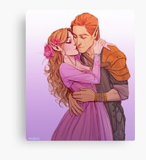 Lucien und Elain Metallbild